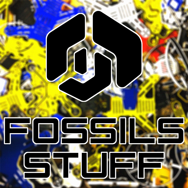 Fossilsstuff logo in front of Gravity frames.